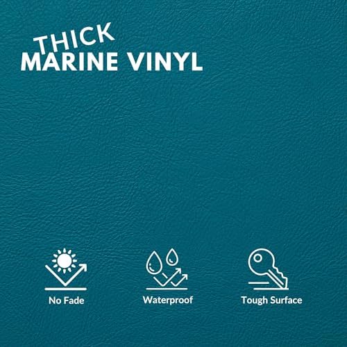 Marine Vinyl Fabric, Upholstery Faux Leather, Outdoor Boat Automotive, DIY and - Image 2