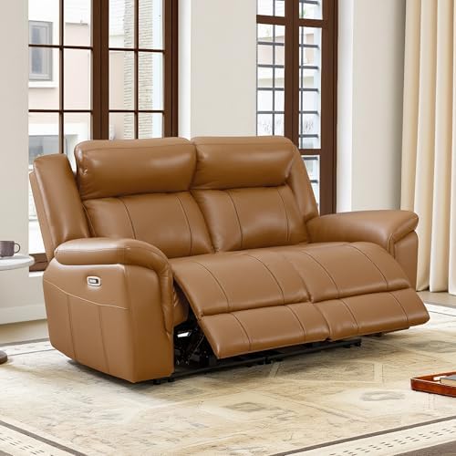 CHITA Leather Power Recliner Sofa Wall Hugger by Unknown