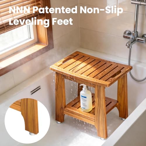 NNN 21" Standard Teak Shower Bench - Image 5