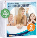 Utopia Bedding King Mattress Protector Zippered 2 Pack, 100% Waterproof by UTOPIABEDDING