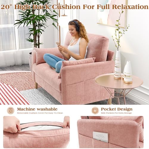 Hanherry Loveseat Sofa, 44” Small Couch - Image 2