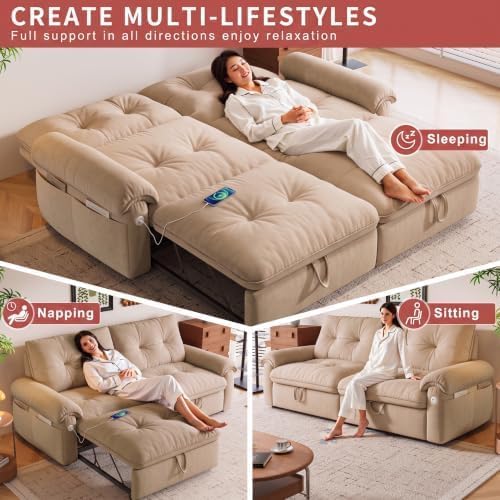 77" Convertible Queen Sofa Bed - Image 6