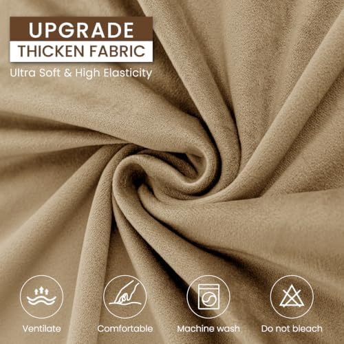 XINEAGE 3-Piece Velvet Sofa Cover, Couch Covers - Image 5
