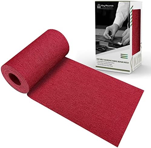 King Mountain Premium Linen Fabric Iron-on Repair Patch, Inside&Outside Fabric by ForABetterHomeLife