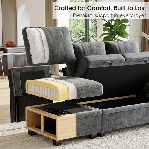 107.8" Modular Sectional Sleeper Sofa - Image 5