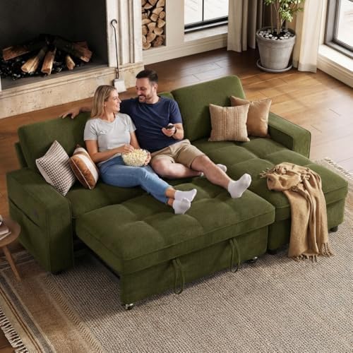 WEUP Modular Sectional Sleeper Sofa Bed, Pull Out Couch by Unknown