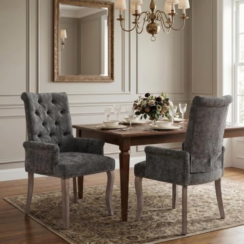 Dining Chairs Set of 2, Mid Century Modern Dining Room Chairs by Mirgata