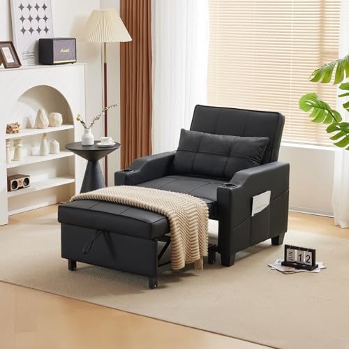 VINGLI Convertible Sleeper Chair Bed, Pull Out Sofa Couch by VINGLI