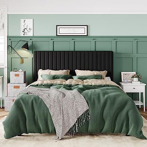 Allewie Queen Bed Frame, Velvet Upholstered Platform Bed - Image 3