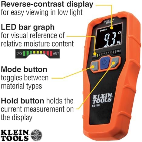 Klein Tools ET140 Pinless Moisture Meter - Image 3
