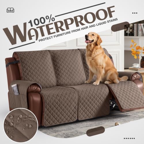 KinCam Waterproof Recliner Sofa Covers Washable, 3 Seater - Image 2