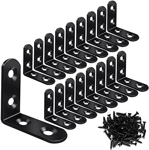 Vicuna R 18PCS L Bracket Corner Brace, Stainless Steel Corner Bracket by Vicuna+R