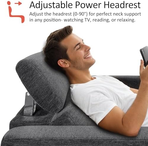 MCombo 85.4'' Zero Wall Hugger Power Recliner Sofa - Image 5