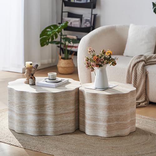 JUSTONE Set of 2 Round Coffee Tables - Image 3