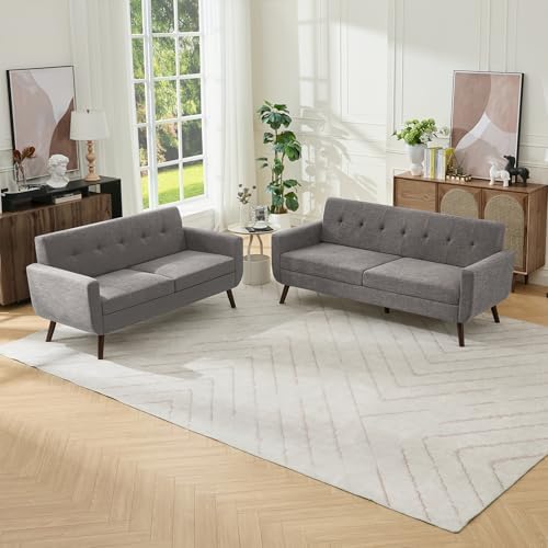 Tbfit Mid Century Modern Sofa Couch, Loveseat & Standard Sofa by TBfit