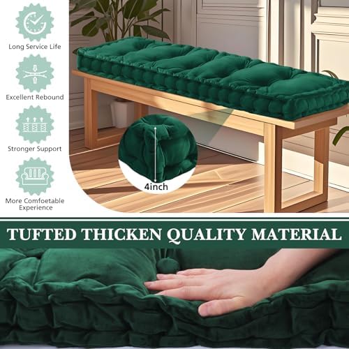 Threehoney Velvet Bench Cushion - Image 4