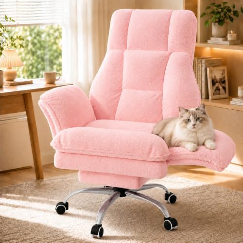 Big and Tall Office Chair with Footrest & Flip Armrests by DurableCarportsSheds