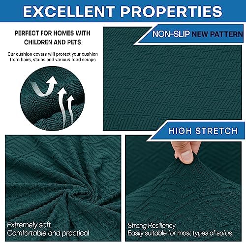 XINEAGE 4-Piece Stretch Sofa Cover, Washable Couch Covers - Image 5