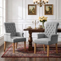 Dining Chair with Arms, Upholstered High Back Dining Room Chairs by WUTUTUEE