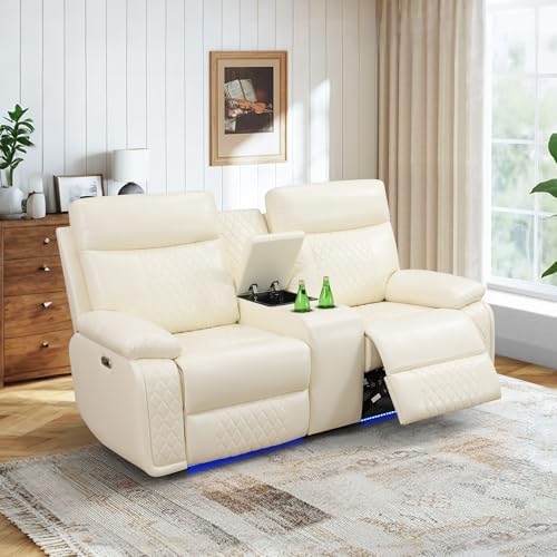 Power Recliner Sofa Set, Leather Living Room Furniture Set, 3 Piece Living Room - Image 6