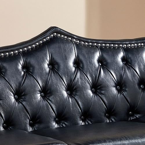 AVZEAR Chesterfield 2-Piece Living Room Sectional Sofa Set, Mid-Century Modern - Image 6