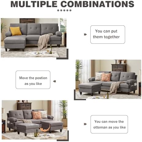 84" L‑Shaped Sectional Sofa - Image 3