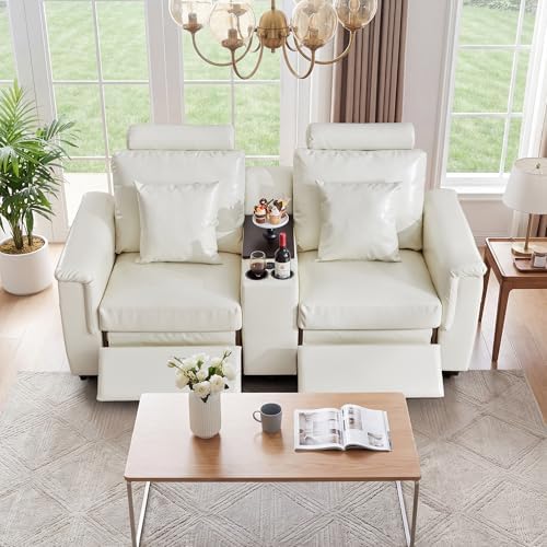 RARZOE 75.6'' Loveseat Power Recliner Sofa - Image 4