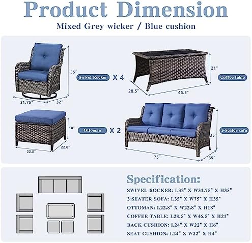 Belord Wicker Patio Furniture Sets - Image 2