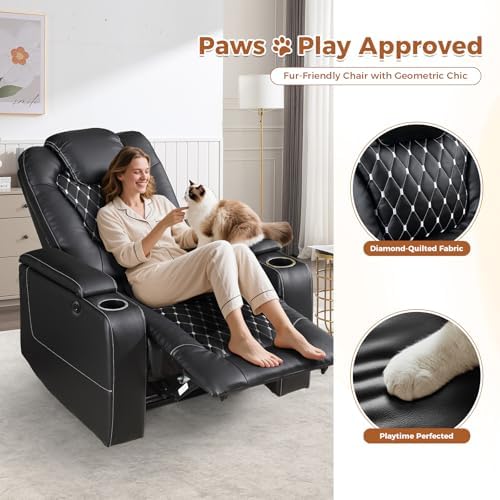 ANJ Faux Leather Power Recliner - Image 6