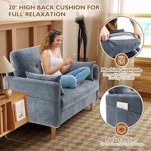 Urhanherry 47" Small Sofa Couch - Image 4