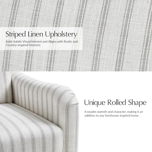 HULALA HOME Farmhouse Fabric Recliner Chairs Set of 2 - Image 7