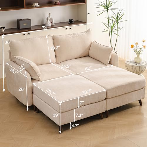 Rexulqo 73'' Modular Sectional Couch - Image 6