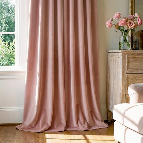 StangH Dusty Pink Velvet Curtains - Image 7