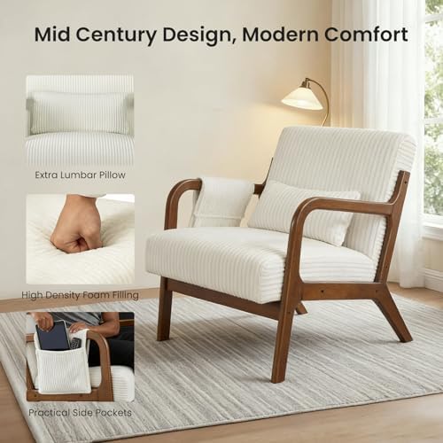 DUMOS Mid Century Modern Accent Chair - Image 4