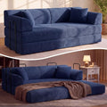 79'' Convertible Futon Sofa Bed, High‑Back Boneless Couches by PQOPQO