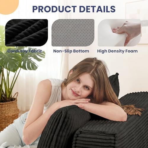 Erament Folding Sofa Bed, Portable Floor Couch Lounge Sofa - Image 4