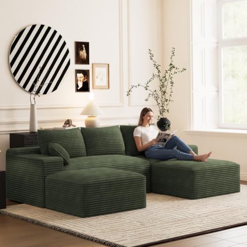 ONEMMLION 106" Oversized Cloud Boneless Couch Modular Sofas - Image 2