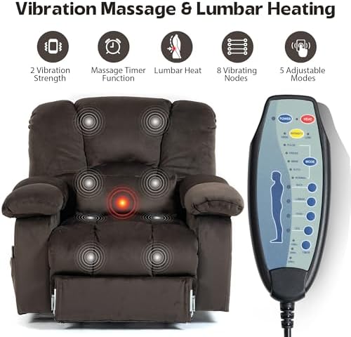 JIKFRIMA Big Man Recliner 500lbs Power Lift Recliner Chair - Image 5