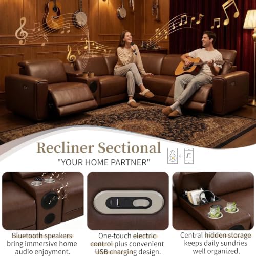 Power Reclining Sectional Sofa - Image 4