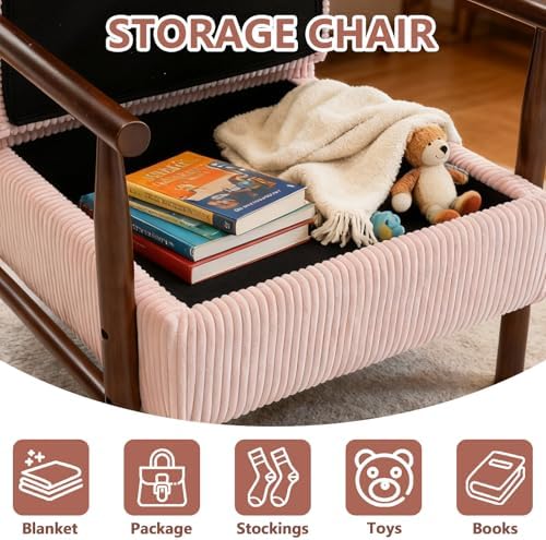 HRVEOCEI Pink Accent Chair - Image 4
