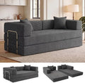 WEUP 5-in-1 Convertible Sofa Bed, Corduroy Floor Sofa Loveseat Sleeper by Unknown