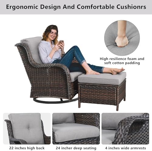 Belord Wicker Outdoor Furniture Patio Furniture Set - Image 4