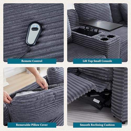 ORRD Modern Armless Power Recliner Sofa Seat - Image 5
