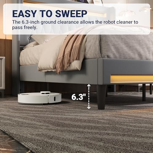 Allewie King Size Upholstered Bed Frame - Image 6