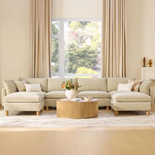 CHITA 161" Large Sectional Sofa, Modular Cloud Couch, 6 Seater - Image 3