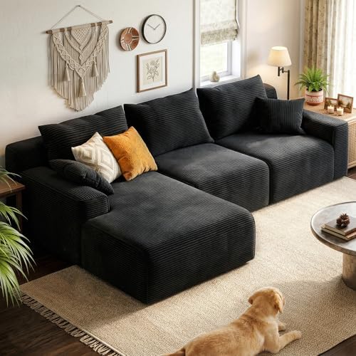 Homkdom Modular Sectional Sofa for Apartment, Left Facing Chaise by ElevateYourHome%EF%BC%8CEnhanceEver
