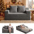 Erament Boneless Loveseat Convertible Sofa Bed, Folding Floor Futon Sleeper by Unknown