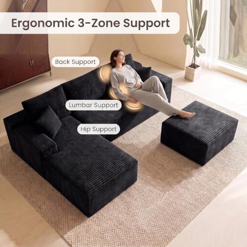 Boneless Couch Modular Sectional Sofa Cloud Couch - Image 3