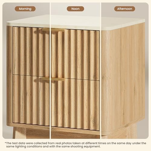 Fluted Nightstand Set of 2 - Image 3