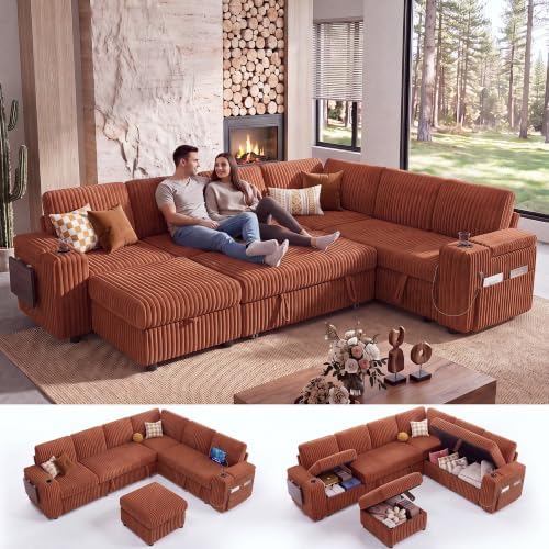 WEUP 111" Modular Sectional Sleeper Sofa by Unknown